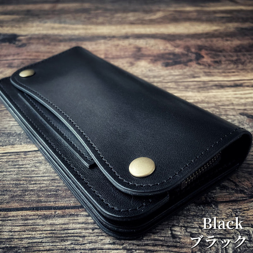 トラッカーウォレット 栃木レザー 日本製 本革 長財布 メンズ 二つ折り