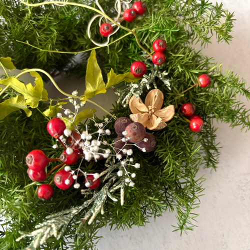 ももhappy☆様 Merry 静かな森のクリスマスリース 他1点 おまとめ もも