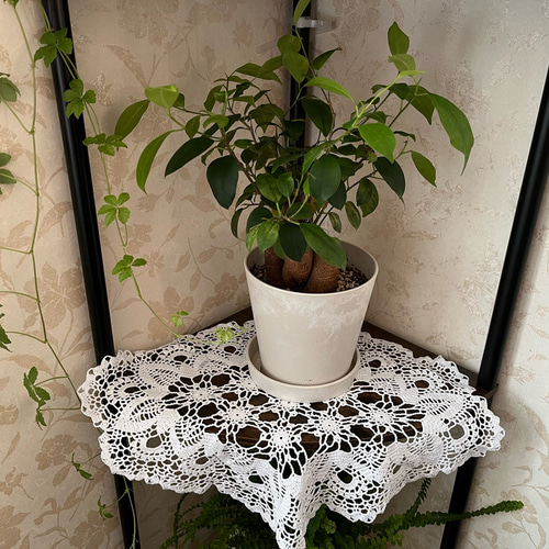 ハンドメイド レース編みドイリーNo.8 その他インテリア雑貨 Kazoo