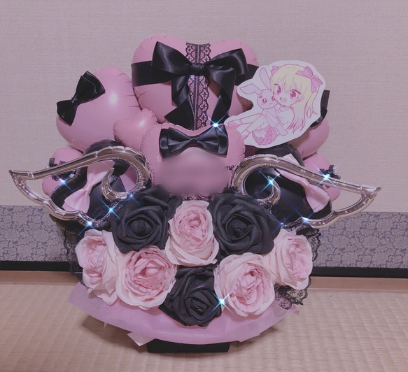 バルーンギフト フラスタ 卓フラ 猫 猫型アレンジ バルーン 推し活