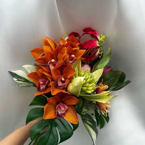 個性派 トロピカルな南国風ビビットカラーブーケ ブーケ Jam Palette