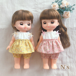 26cmドール用 チュニックのセットアップ 2パターンソランちゃん レミン