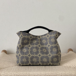 ⚮̈ミナペルホネン forest tile ライトブルー ネリオバッグ 巾着バッグ