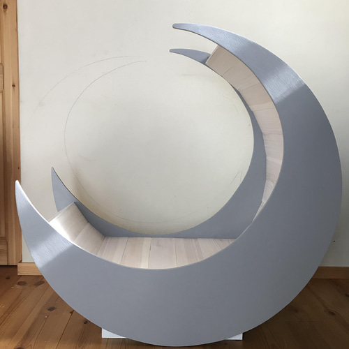 ニューボーンフォト 撮影用雑貨 月 三日月 ベッド 月のオブジェ 月の