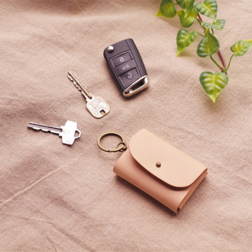 ✻ スマートキーケース ～Simple～ ✻ ヌメ革 ✻ ナチュラル色 ✻ 31