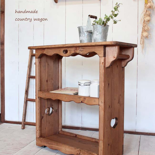 ハートのカントリーキッチンワゴン その他家具 putto 通販 525916