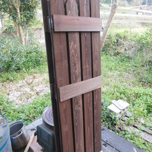 木製段違いパーティション 3つ折れ 3連 衝立 間仕切り ラティス