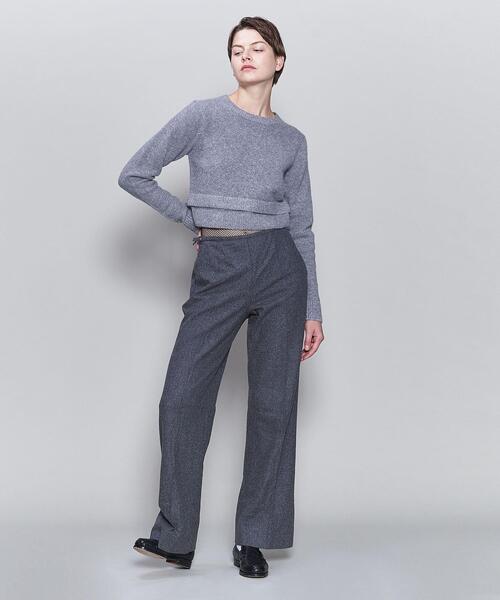 6（ロク）の「＜6(ROKU)＞アルパカ ウール クルーネック プルオーバー