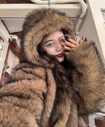 GOSSIP CLUB（ゴシップクラブ）の「AINA - フード付きファージャケット