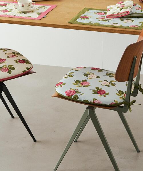 カミール柄 シートクッション（クッション/クッションカバー）｜LAURA