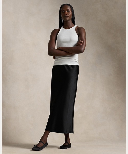 ダブルフェイスド サテン スカート（スカート）｜POLO RALPH LAUREN