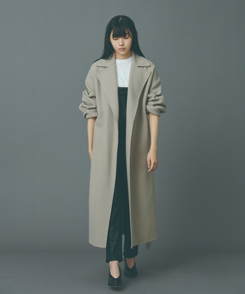 N.O.R.C（ノーク）の「ウールリバービッグカラーコート（ダウン