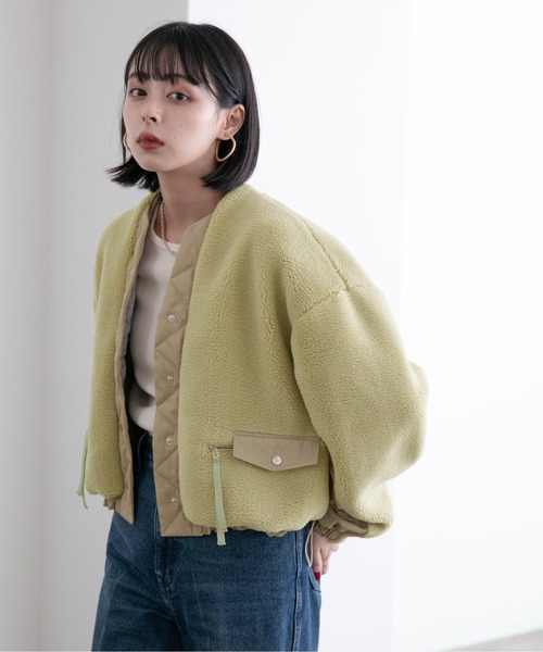 Eimee Law（エイミーロウ）の「バックフリルショートボアブルゾン