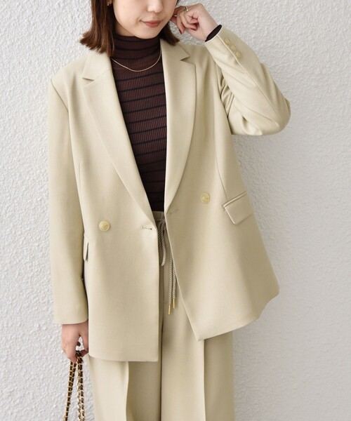 SHIPS Colors:ウールライク ダブルボタン ジャケット2（セットアップ