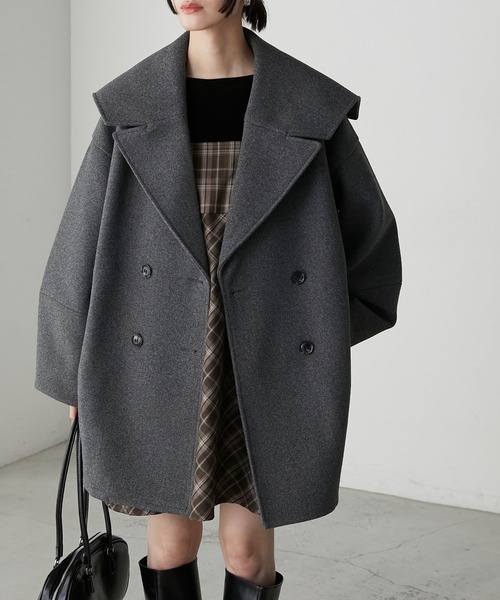 Foxey希少上品ストレッチコート フオーマル シルエット抜群 40 値下