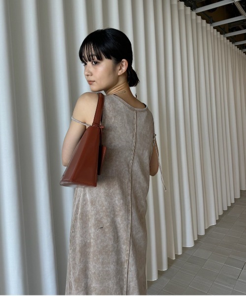 Ameri（アメリ）の「MEDI 2WAY DENIM LIKE LACE DOCKING DRESS