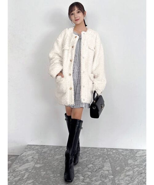 セール】ボアフレンチブルゾン（ブルゾン）｜dazzlin（ダズリン）の