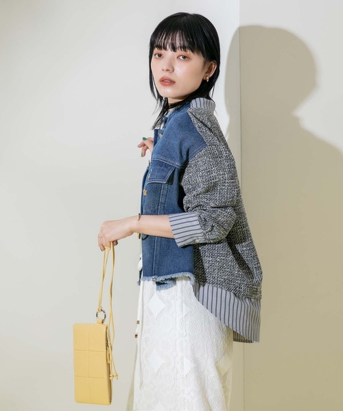 Eimee Law（エイミーロウ）の「ツィード デニムドッキングジャケット