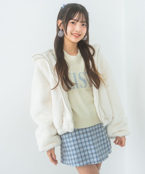 セール】【洗える！】モコモコファーフーディ（その他アウター