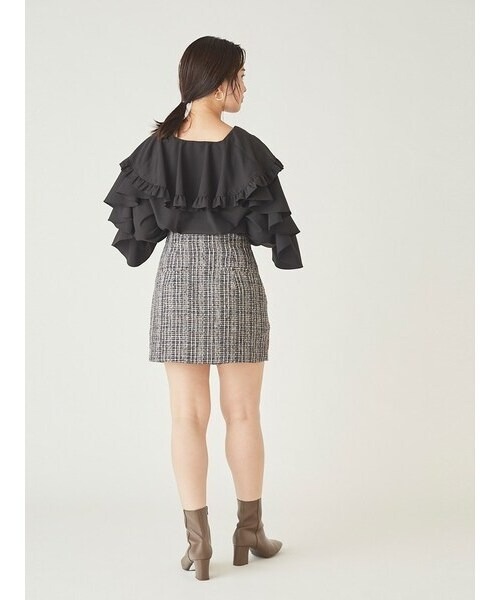 SNIDEL（スナイデル）の「ラッフルボリュームブラウス（シャツ