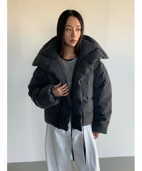 セール】スタンドカラーボリュームダウンジャケット（ダウンジャケット