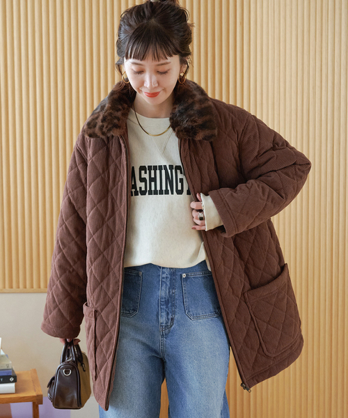 B.C STOCK（ベーセーストック）の「【ZOZO限定】ファー襟中綿