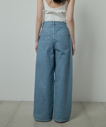 LE CIEL BLEU（ルシェルブルー）の「フロントタックワイドデニムパンツ