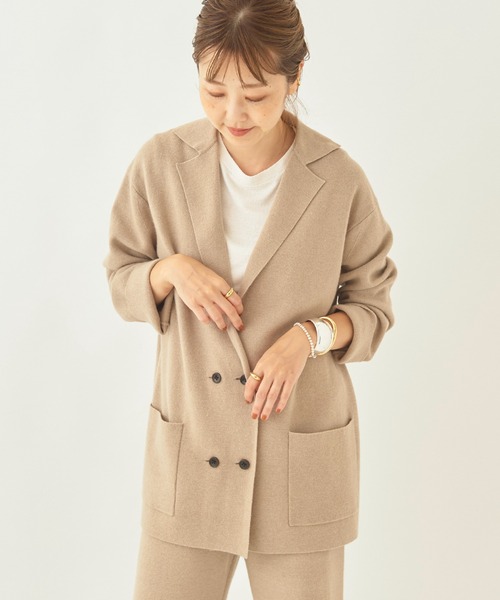 plage（プラージュ）の「ミラノリブニットジャケット◇（テーラード