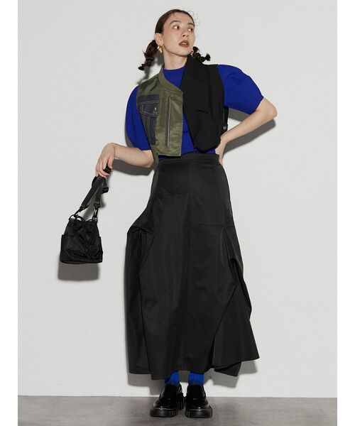 UN3D.（アンスリード）の「ファブリックミックスベスト（ベスト）」 - WEAR