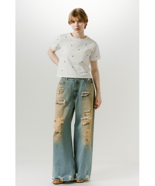 Knuth Marf damage denim pants(unisex)（デニムパンツ）｜Knuth Marf