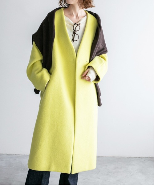 セール】MANTECO ノーカラーコート◇（ノーカラーコート）｜IENA