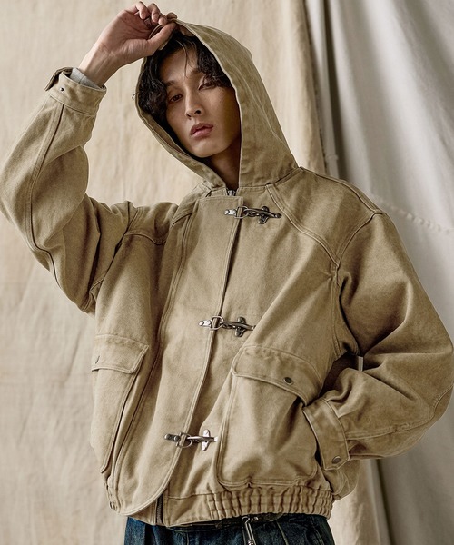 ヴィンテージライク ヘビーウェイト ファイヤーマン ジップパーカー