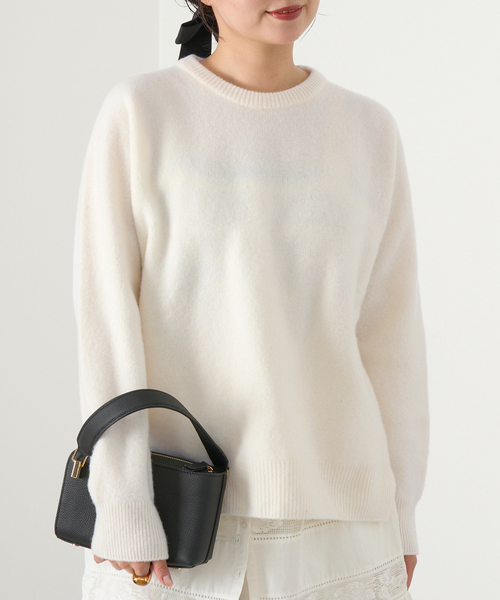 IENA（イエナ）の「《追加》POOGINOOK WOOL クルーネックラグランプル