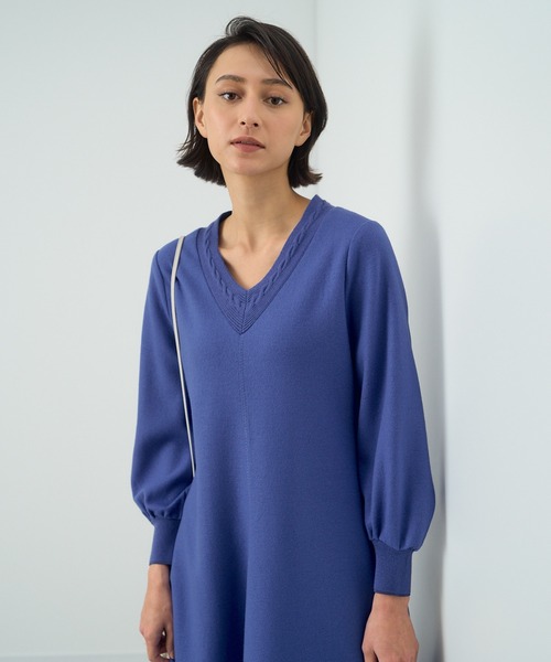 ANAYI（アナイ）の「スムースジャージーケーブル ワンピース