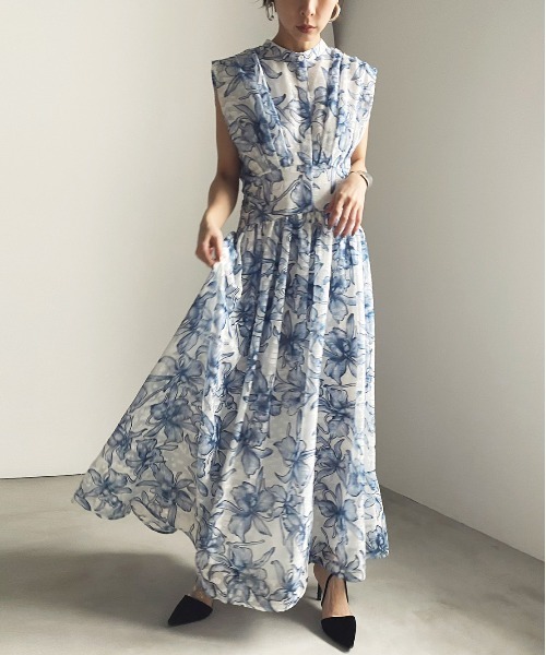 Ameri（アメリ）の「ADAM SLENDER DRESS（ワンピース）」 - WEAR