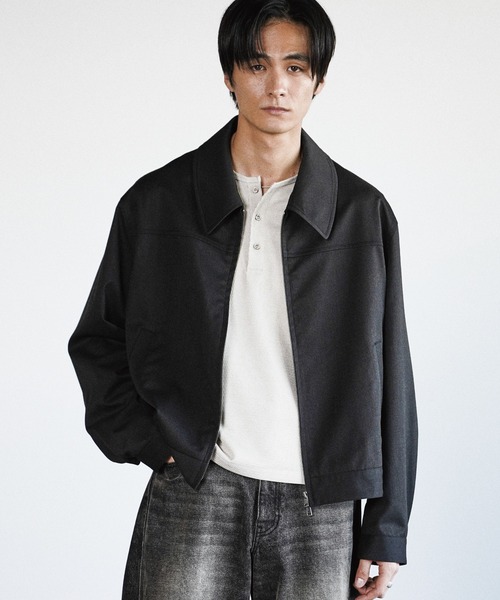 TECH WOOL GABARDINE ZIP BLOUSON【SET-UP】（ブルゾン）｜WYM LIDNM