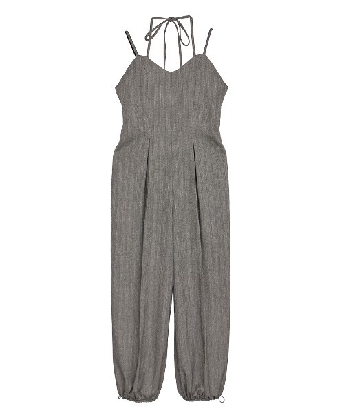 Ameri（アメリ）の「CROSS JACQUARD ROMPERS（サロペット