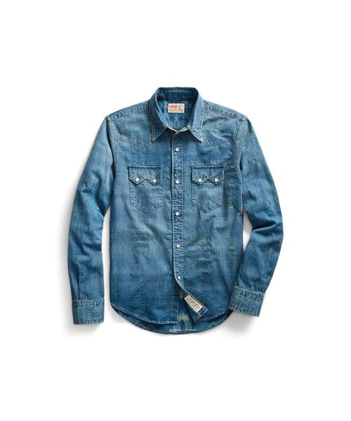 RRL（ダブル アール エル）の「スリム フィット インディゴ ジャカード