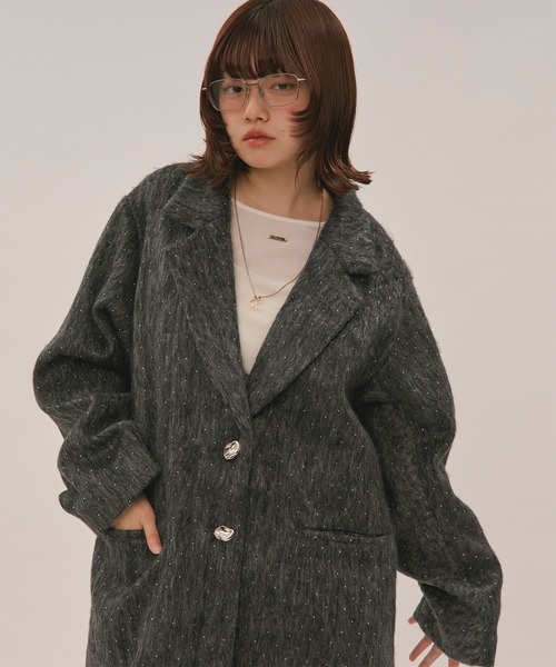 セール】shaggy coat / シャギーコート（テーラードジャケット）｜loin