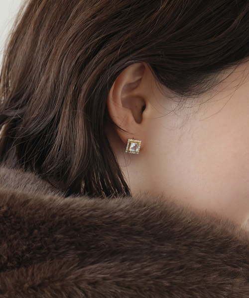 ODUL/オジュール SLOBE別注 スクエアカットピアス（ピアス（両耳用