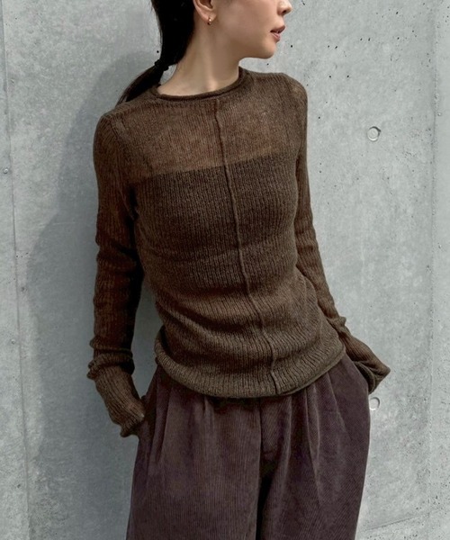 セール】センターラインシアーニット（ニット/セーター）｜select MOCA
