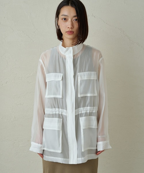 yk様 ラウンジドレス オーガンジーM65 ホワイト yk様 ラウンジドレス