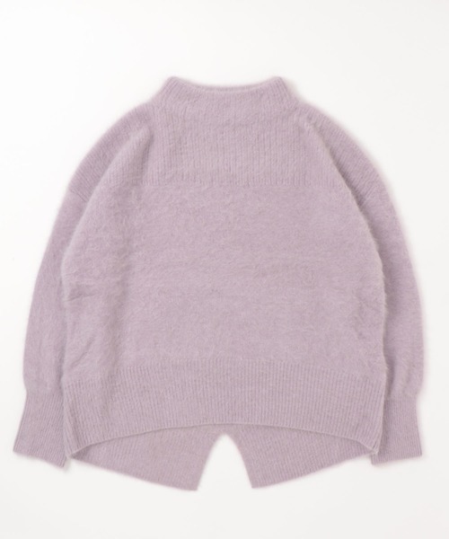 Jines（ジネス）の「フォックスカシミア・ ハイネックバックスリット