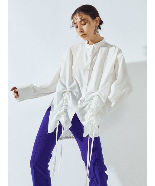 UN3D.（アンスリード）の「ヘムギャザーシャツ（シャツ/ブラウス