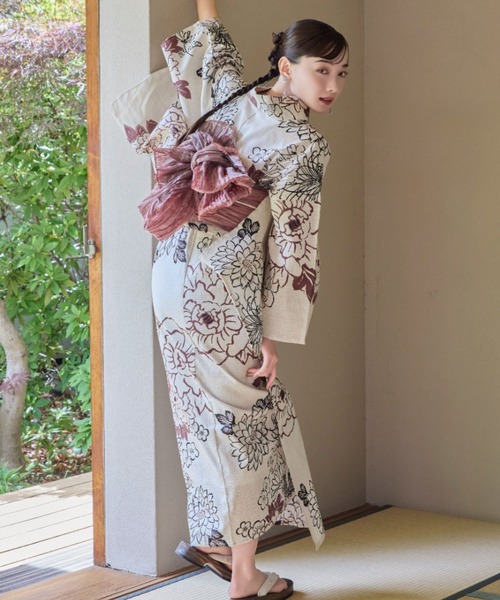 hinari（ヒナリ）の「hinari × utatane浴衣セット 牡丹（浴衣）」 - WEAR