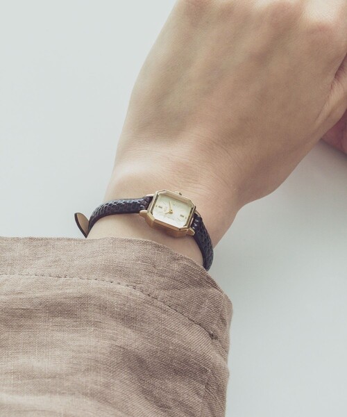 ウォッチ オクタゴンフェイス ダイヤモンド（アナログ腕時計）｜ete