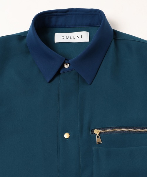 CULLNI（クルニ）の「23-AW-007 Bi Color Doule Pocket Shirt（シャツ