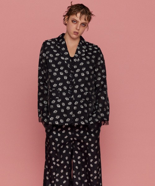 Flower Pattern Sheer Jacket/フラワーシアージャケット【MAISON