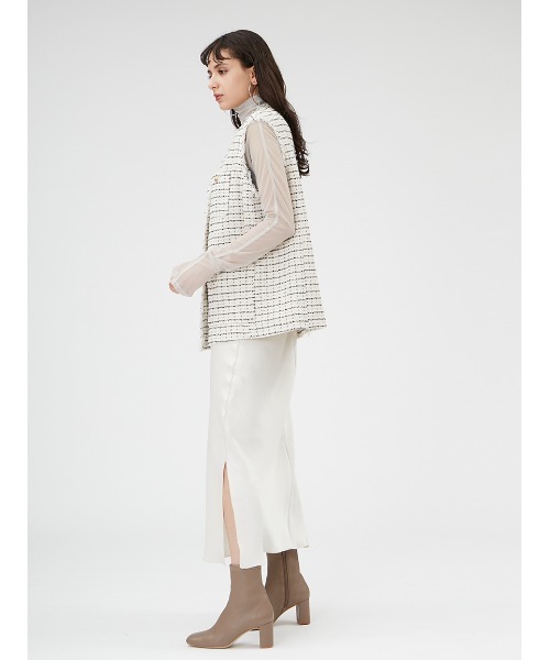 FRAY I.D（フレイアイディー）の「GIOLICAツイード2wayジャケット