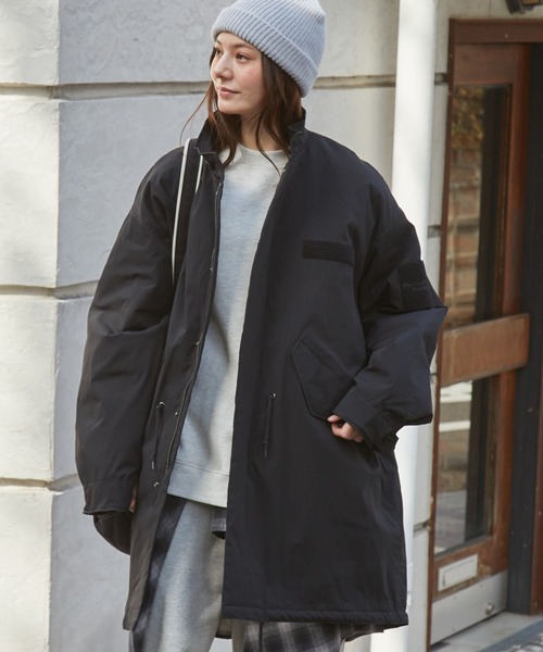 撥水ストレッチナイロン モンスター ミリタリー中綿モッズコート【THE